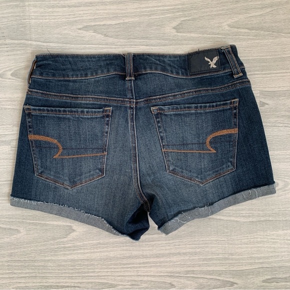 American Eagle Denim Shortie Cutoff Jean Shorts - Picture 3 of 6